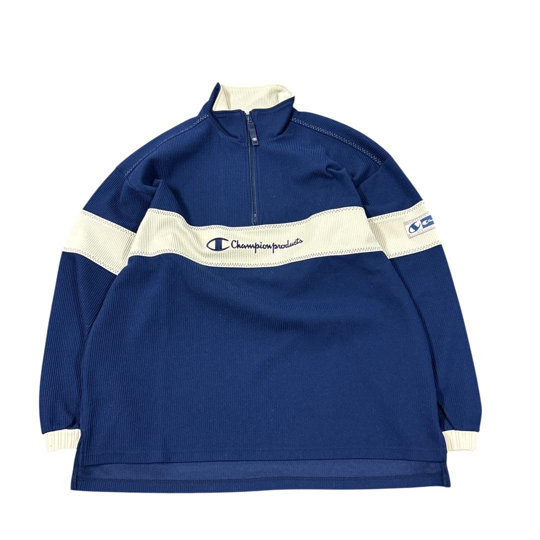 7AS12 00’s Champion ジャージセットアップ ネイビー　古着