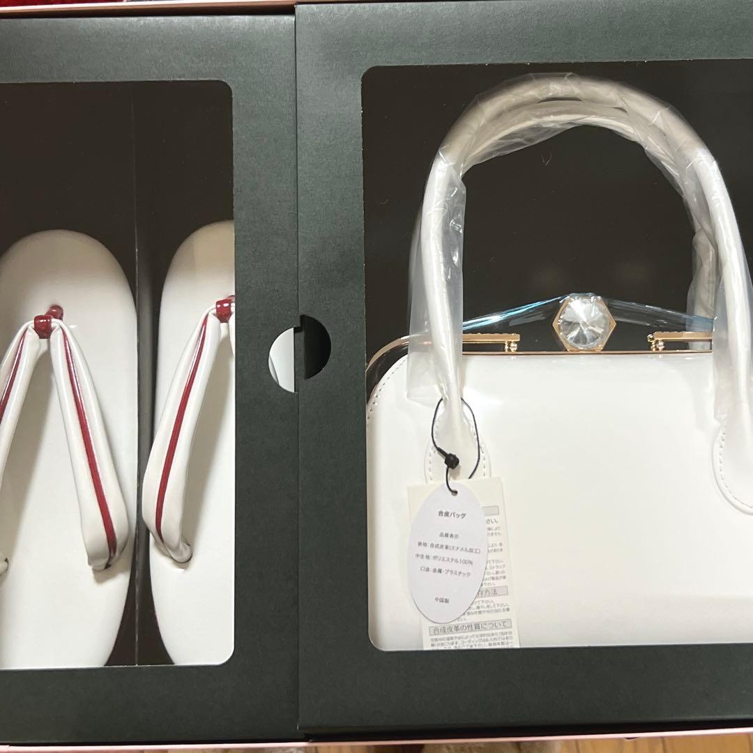 新品•未使用　振袖にバッグ•草履セット