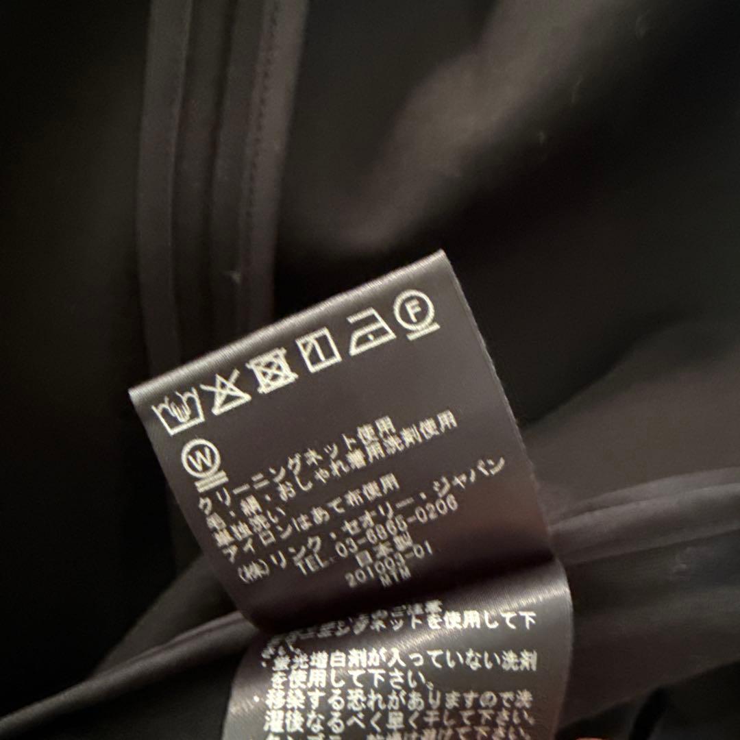 Theory セオリー 黒 ロングジレ ブラック 洗える VIS PONTE