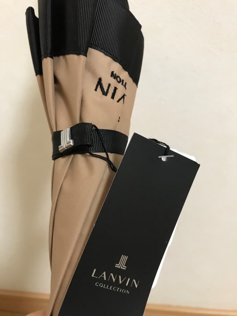 【新品】LANVIN　ランバン　日傘　キャメル