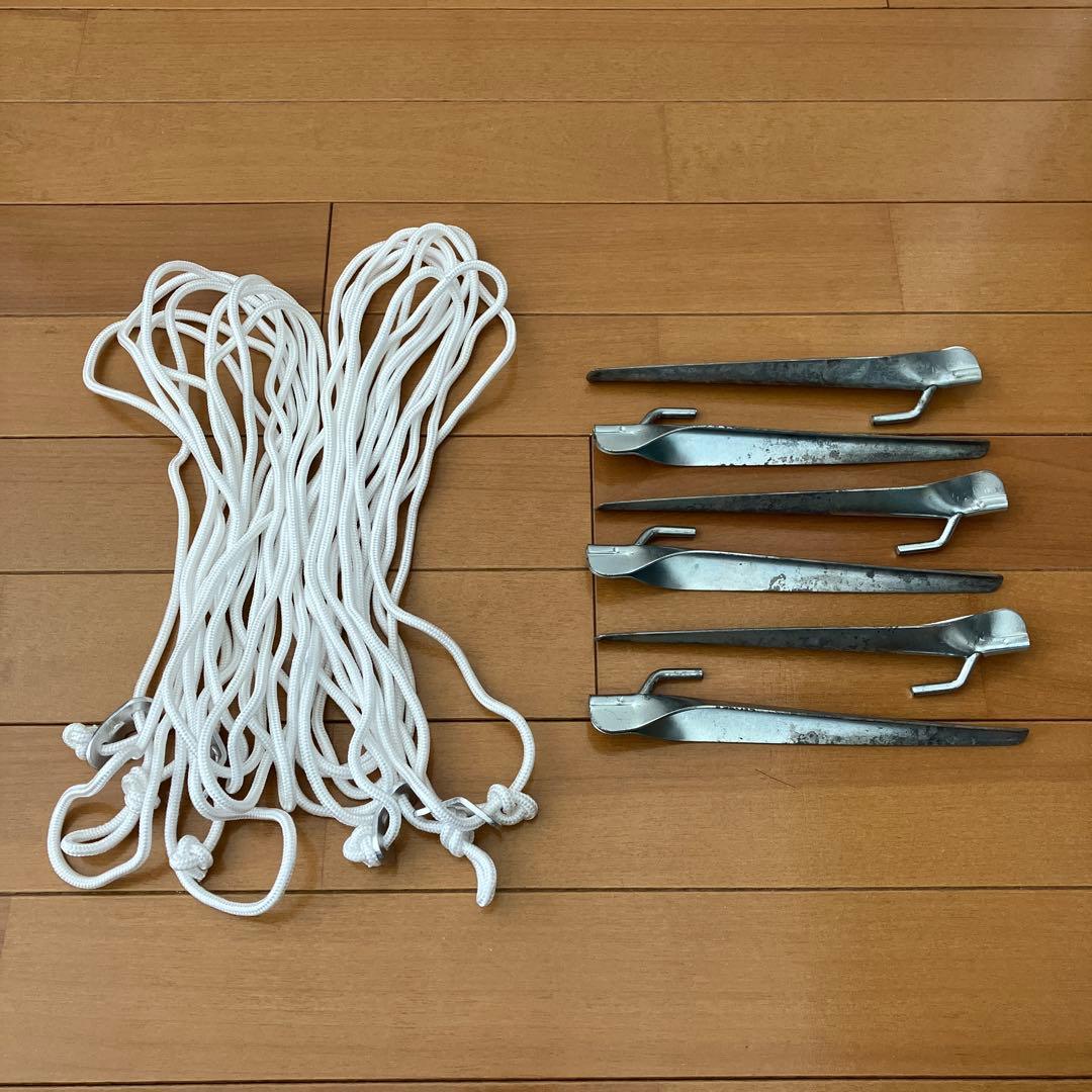 モンベル　ミニタープ　ヘキサゴン(旧型) ＋タープポール165cm ×1本