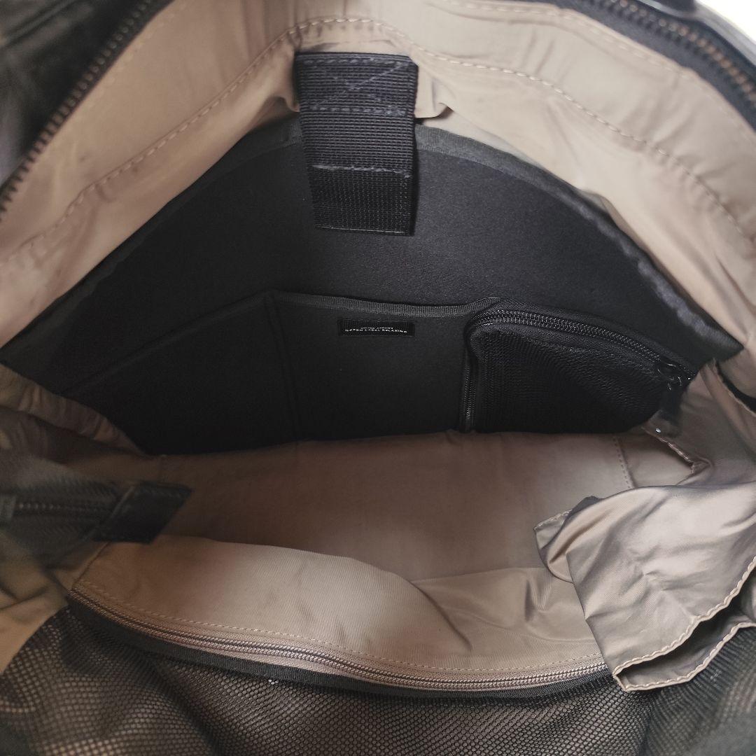 UNITED ARROWS レザー トートバッグ 黒 A4収納 肩がけ ブラック