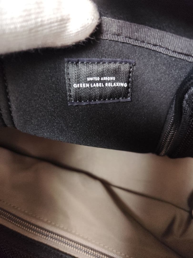 UNITED ARROWS レザー トートバッグ 黒 A4収納 肩がけ ブラック