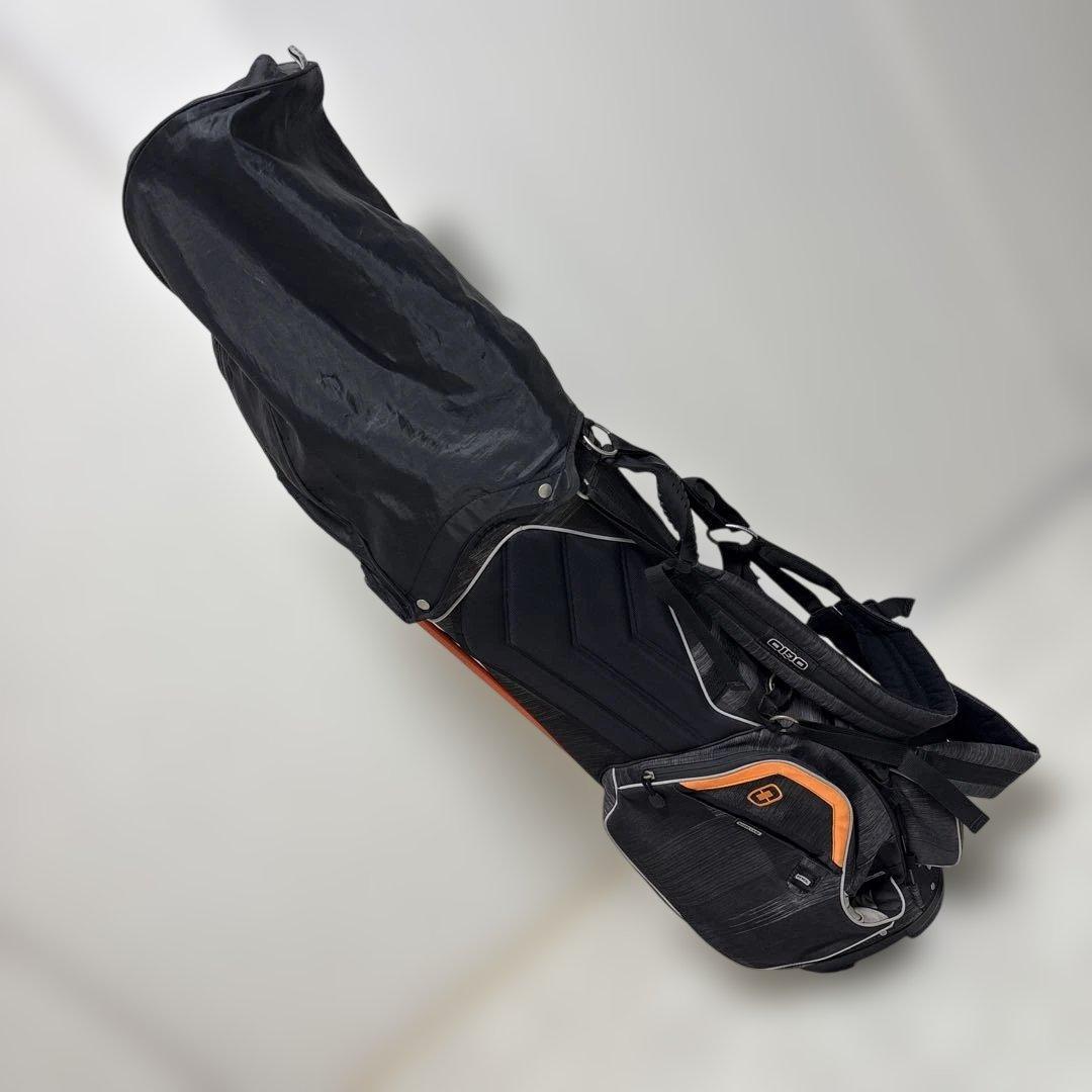 オジオ OIDO スタンドキャディバッグ ブラック・オレンジ 9.5インチ