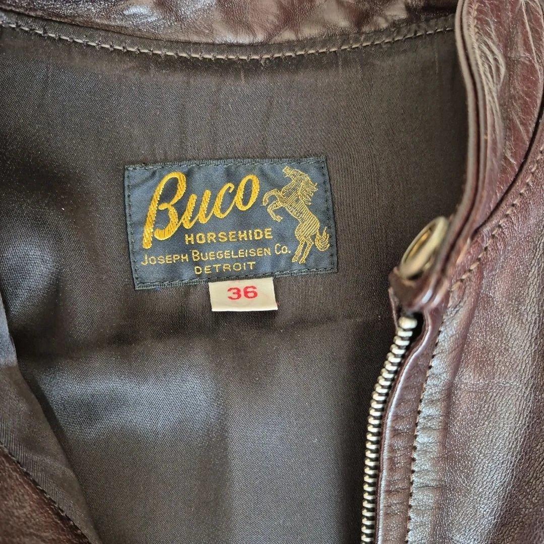 BUCO ホースハイド J-100 シングルライダースジャケット 36 ブコ