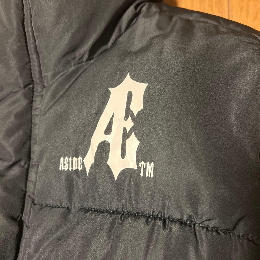 【美品】Aside AE idiot ダウンベスト　黒　Lサイズ
