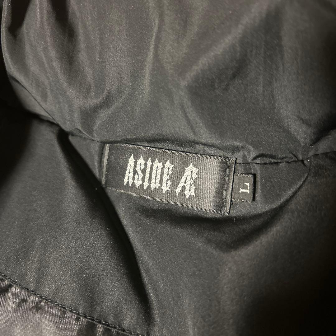 【美品】Aside AE idiot ダウンベスト　黒　Lサイズ