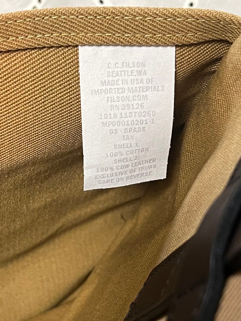 ジ*ン様 フィルソン FILSON ベビーオンスツイル　オープン トート バッグ