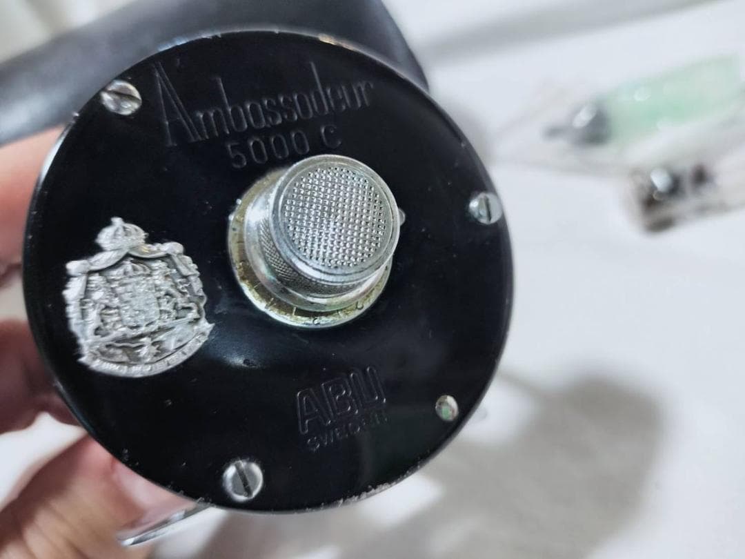 アブガルシア　アンバサダー5000C　ビンテージ　リール 黒　ケース　工具　付