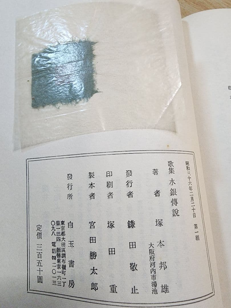 山のよう大《第四歌集》塚本邦雄【水銀伝説】前衛短歌
