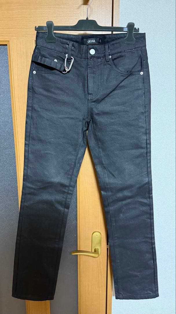 パンツ GOAR STRAPPED STRAIGHT OIL PANTS L