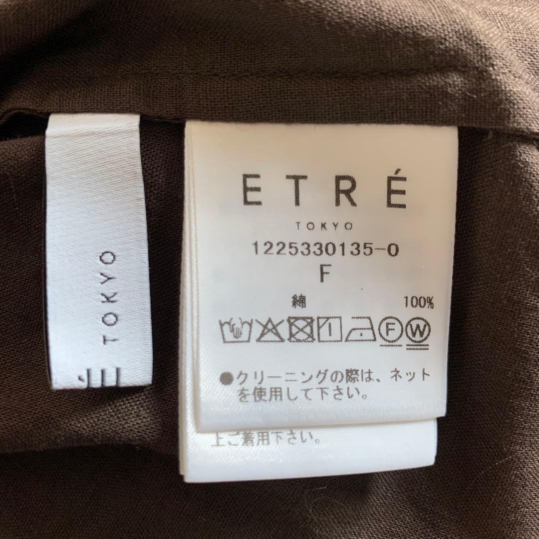未使用級✨エトレトウキョウ 完売品 ガーゼ2wayボリュームワンピース ブラウン