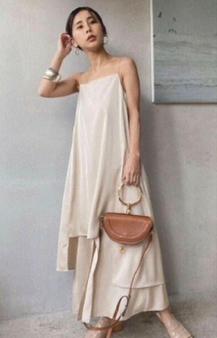 ワンピース ameri MEDI LADY LAYERED DRESS