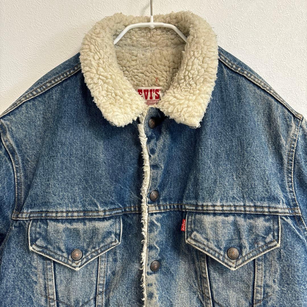 80s USA製 Levi's デニムジャケット ボア 70608 雰囲気