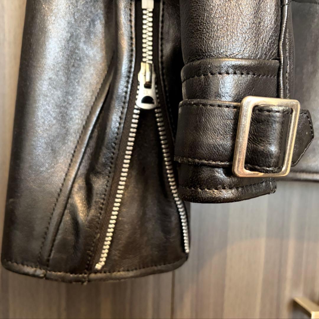 Schott ダブルライダース レザージャケット 黒 M