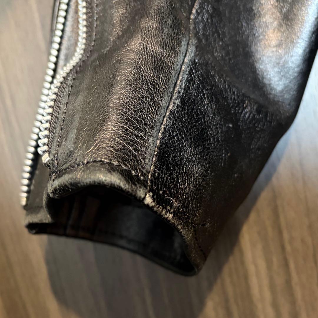 Schott ダブルライダース レザージャケット 黒 M