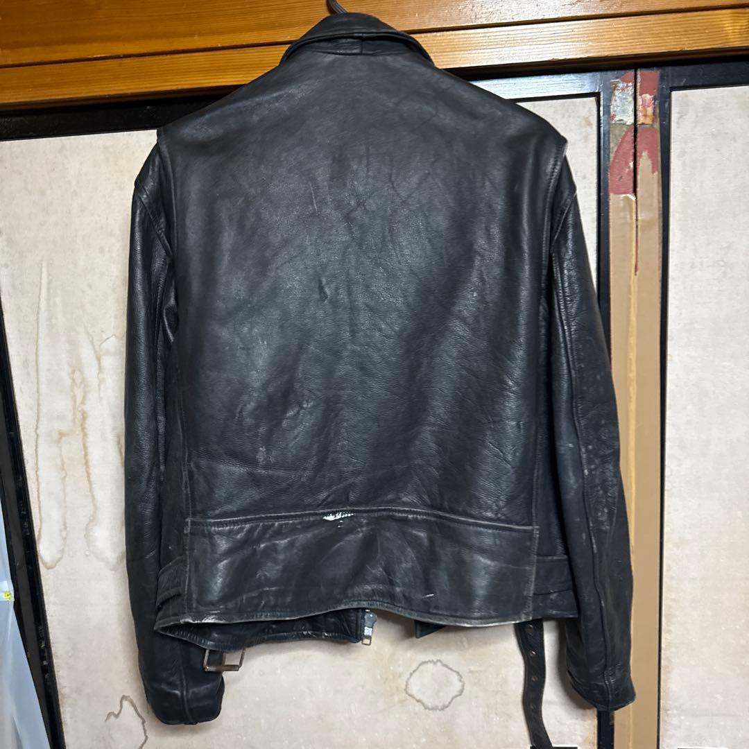 80s 本革ダブルライダース