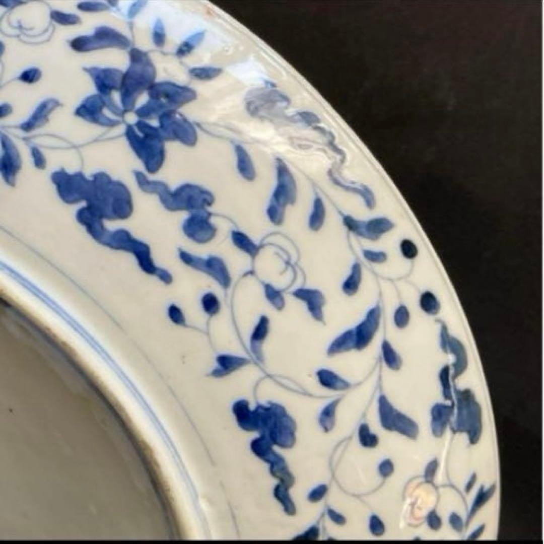 大皿 伊万里焼 大明萬歴年製 31cm 骨董品