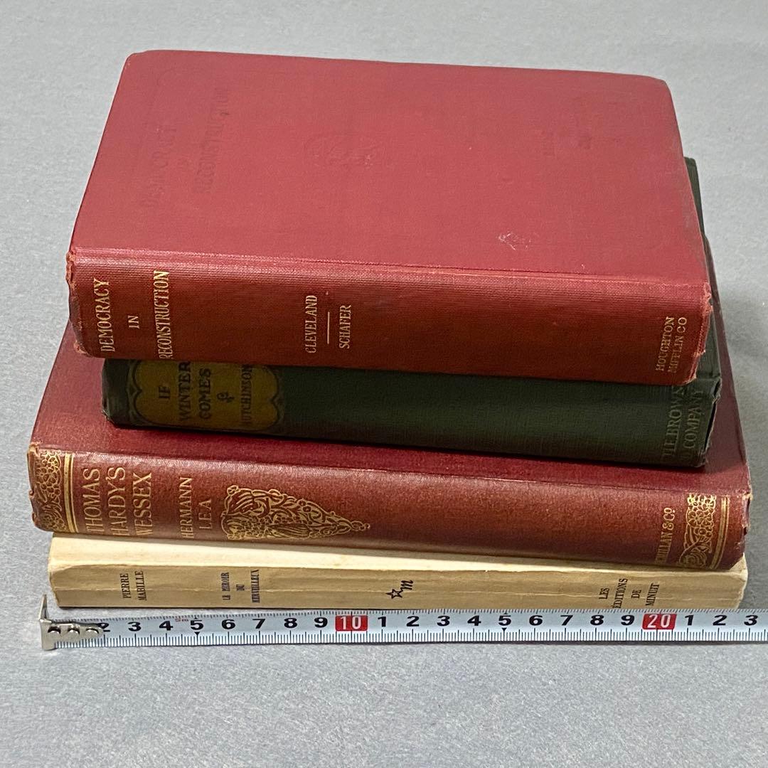 【送料込】アンティーク 本物洋書(古書)4点セット