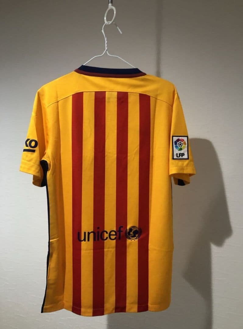 FC Barcelona DRI-FIT イエロージャージ Sサイズ