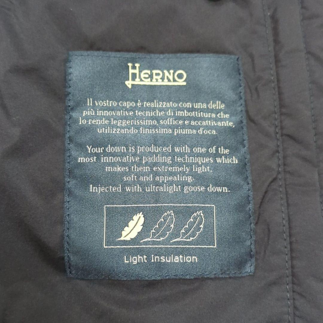 新品タグ付き 希少54 HERNO LEGEND ダウンベスト ネイビー