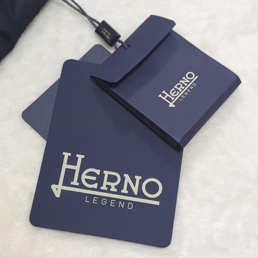 新品タグ付き 希少54 HERNO LEGEND ダウンベスト ネイビー