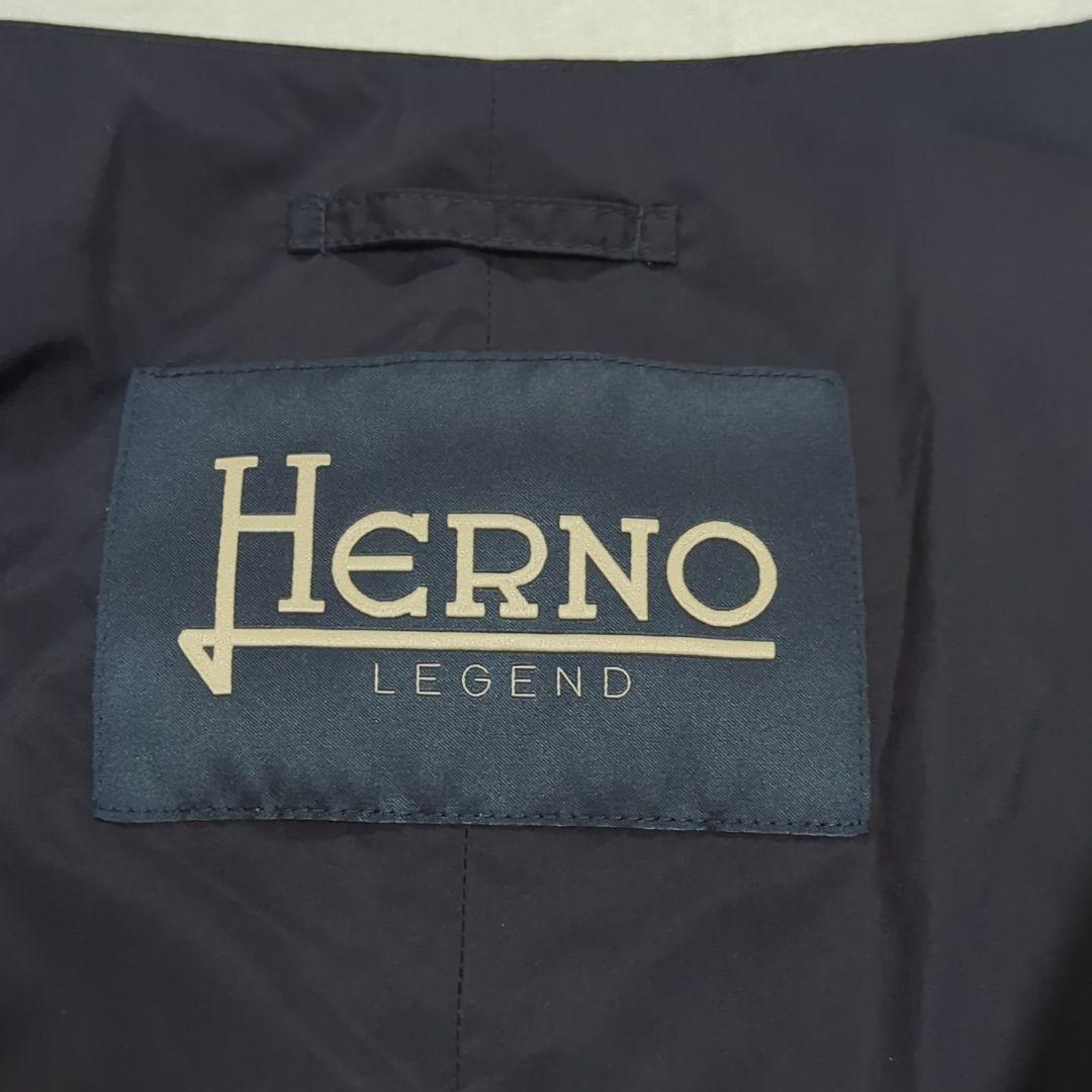 新品タグ付き 希少54 HERNO LEGEND ダウンベスト ネイビー