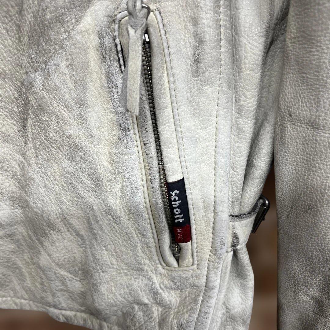 こ*ね様 Schott クラッシックレーサー　 ヴィンテージ加工　L