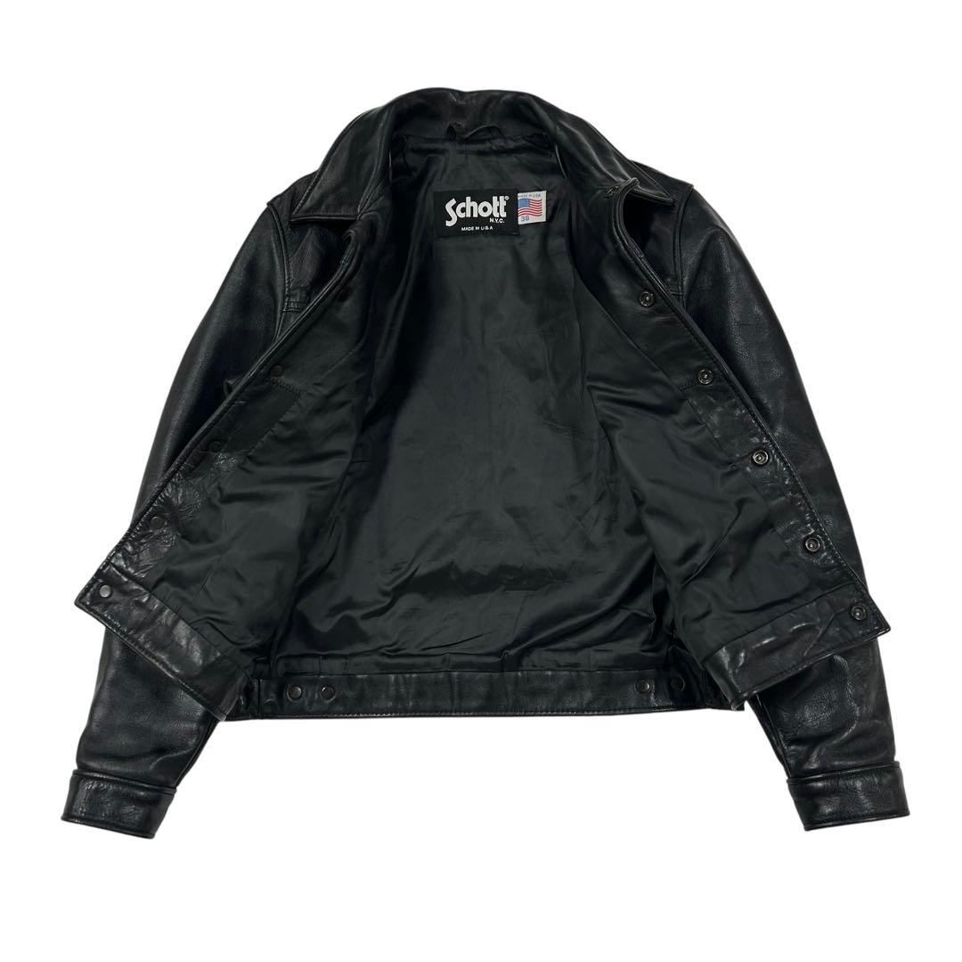 美品/希少 USA製 Schott 620US 3rdタイプ レザージャケット