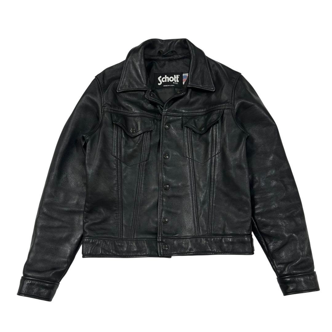 美品/希少 USA製 Schott 620US 3rdタイプ レザージャケット