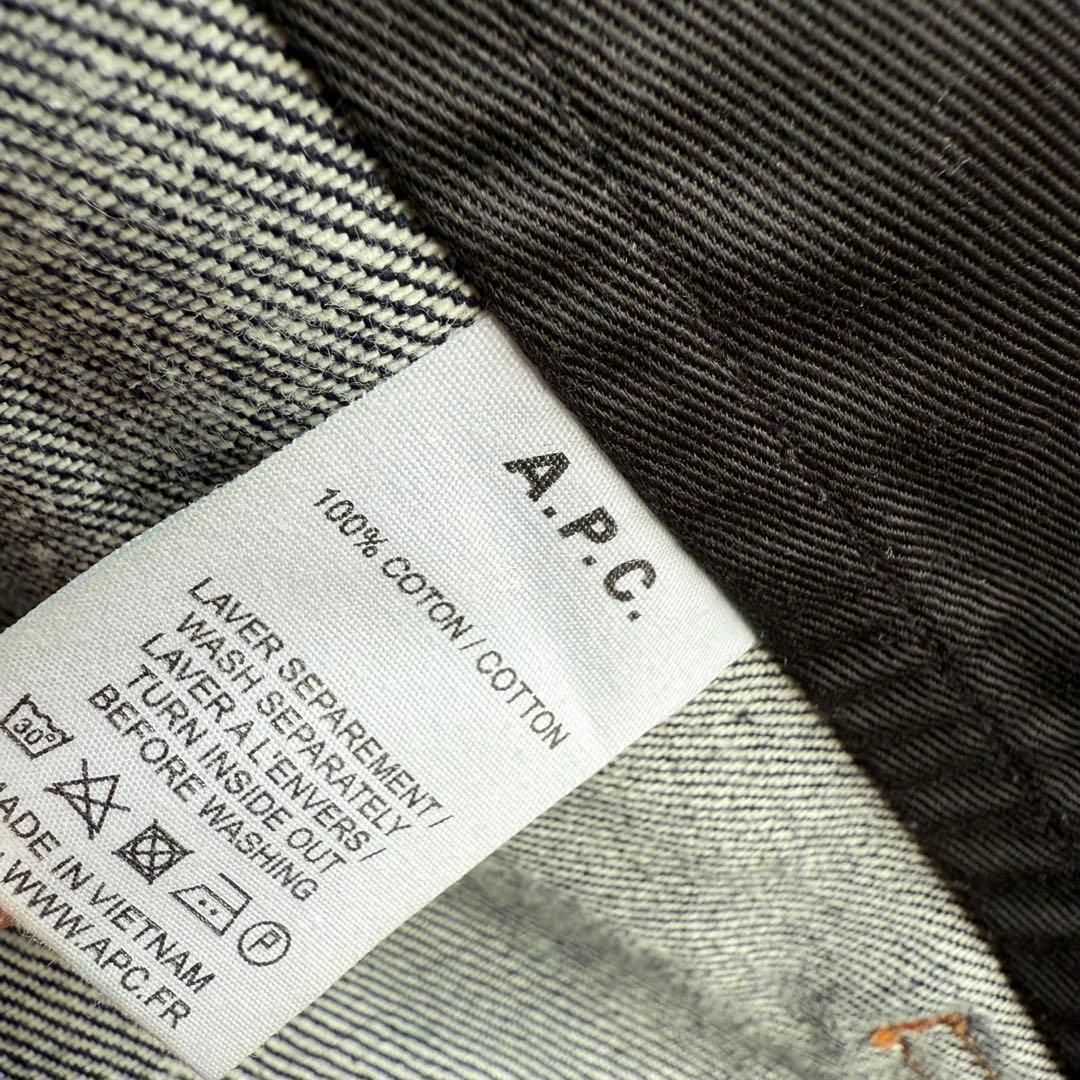 美品　A.P.C. 　メンズ　Gジャン　2nd　デニムジャケット　濃紺　XXS