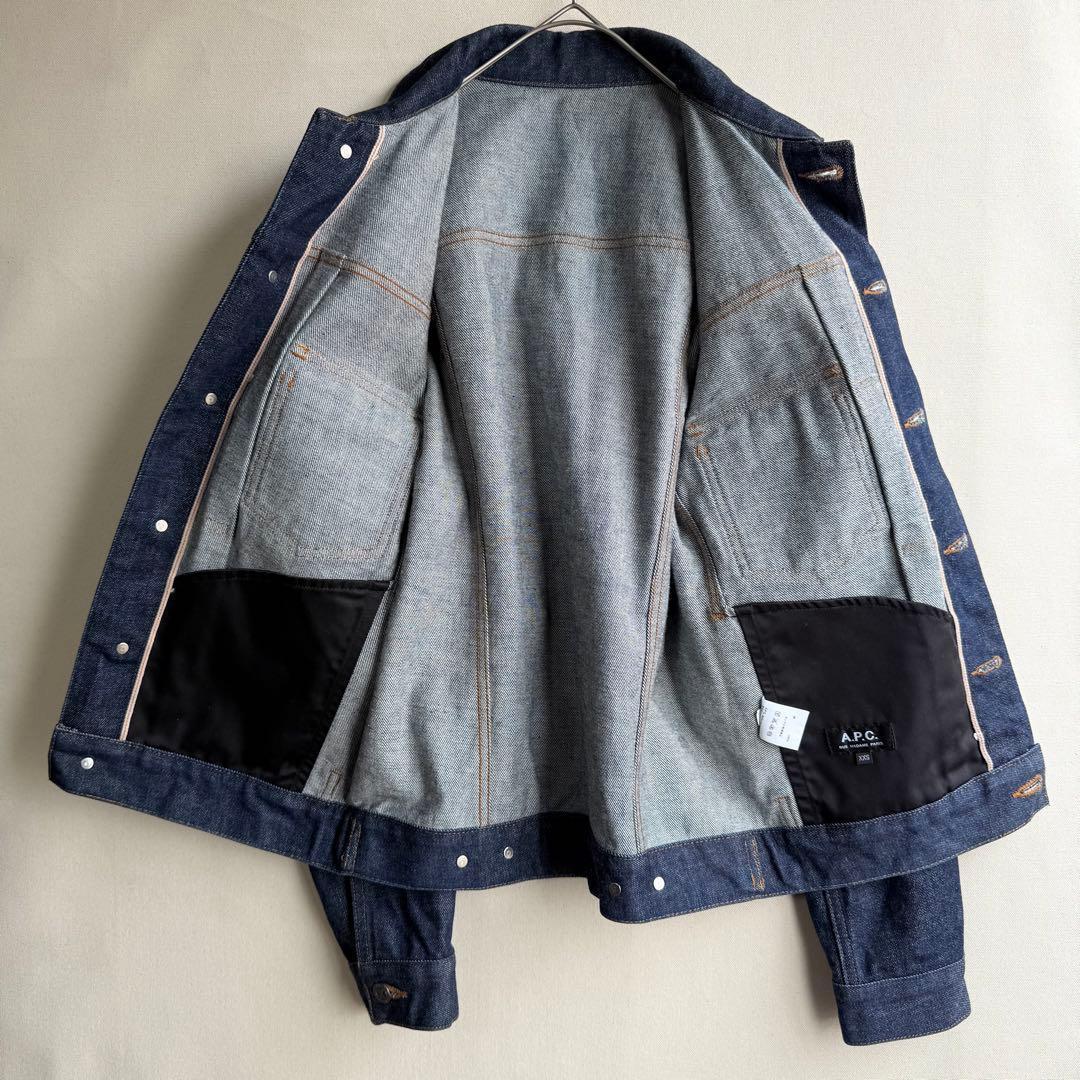 美品　A.P.C. 　メンズ　Gジャン　2nd　デニムジャケット　濃紺　XXS