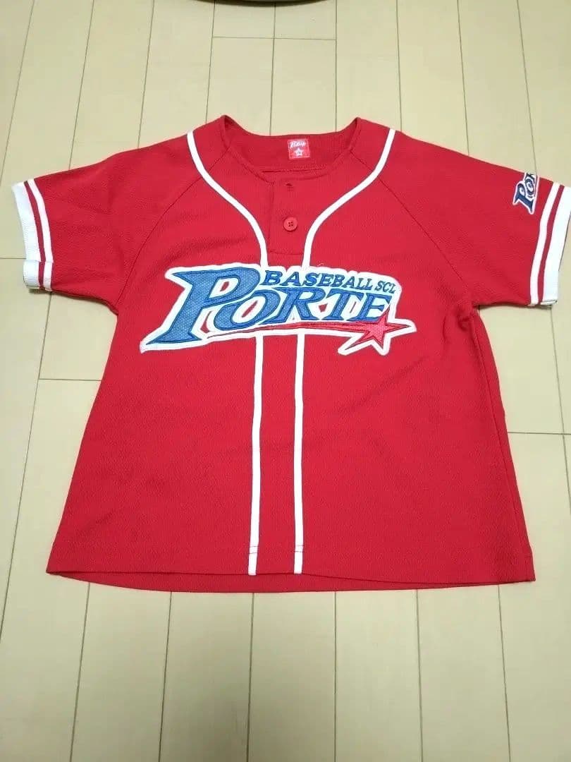 野球ポルテ　ユニフォーム3点セット　練習着　130ゴムタイプ