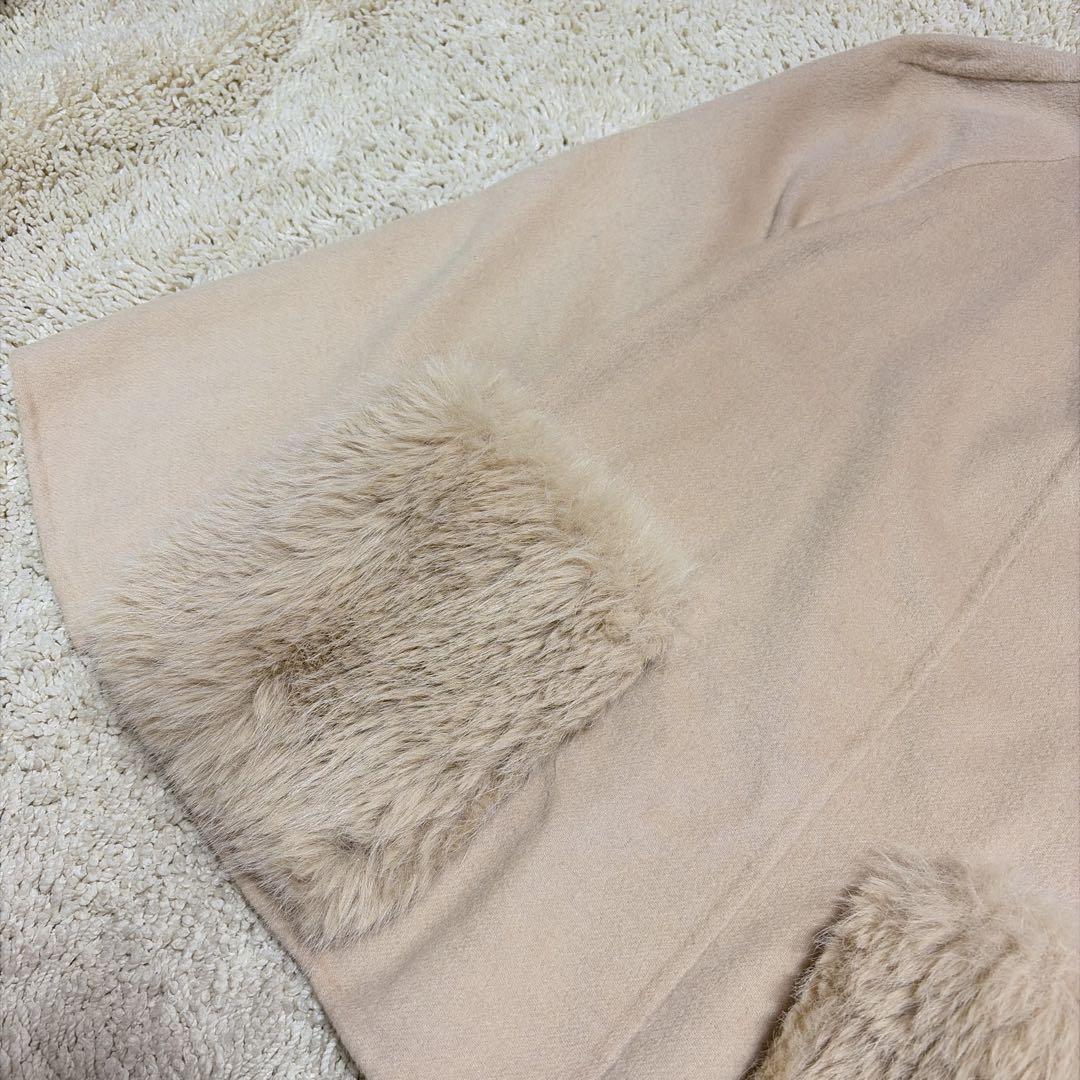 完売品✨24AW セルフォード ファーポケットケープジャケット キャメル コート