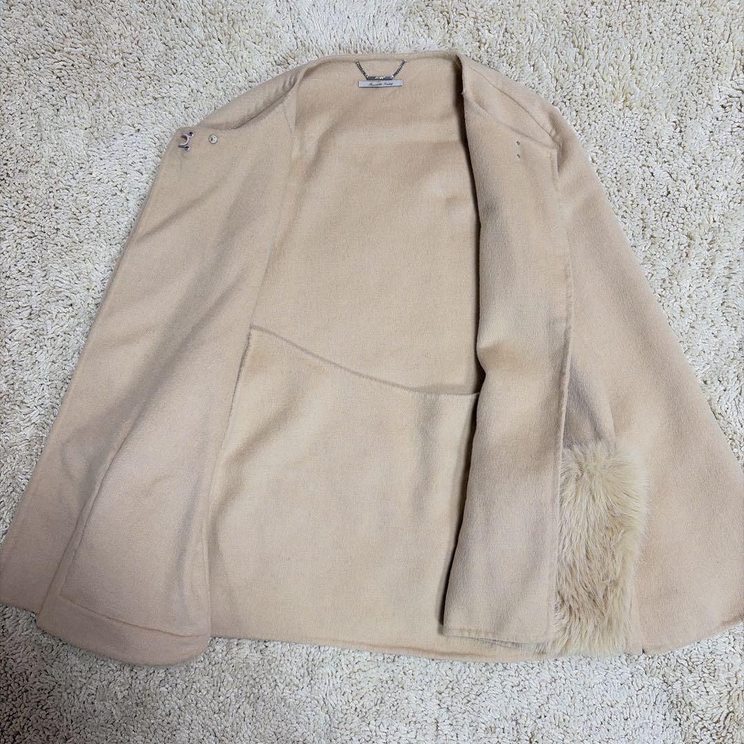 完売品✨24AW セルフォード ファーポケットケープジャケット キャメル コート