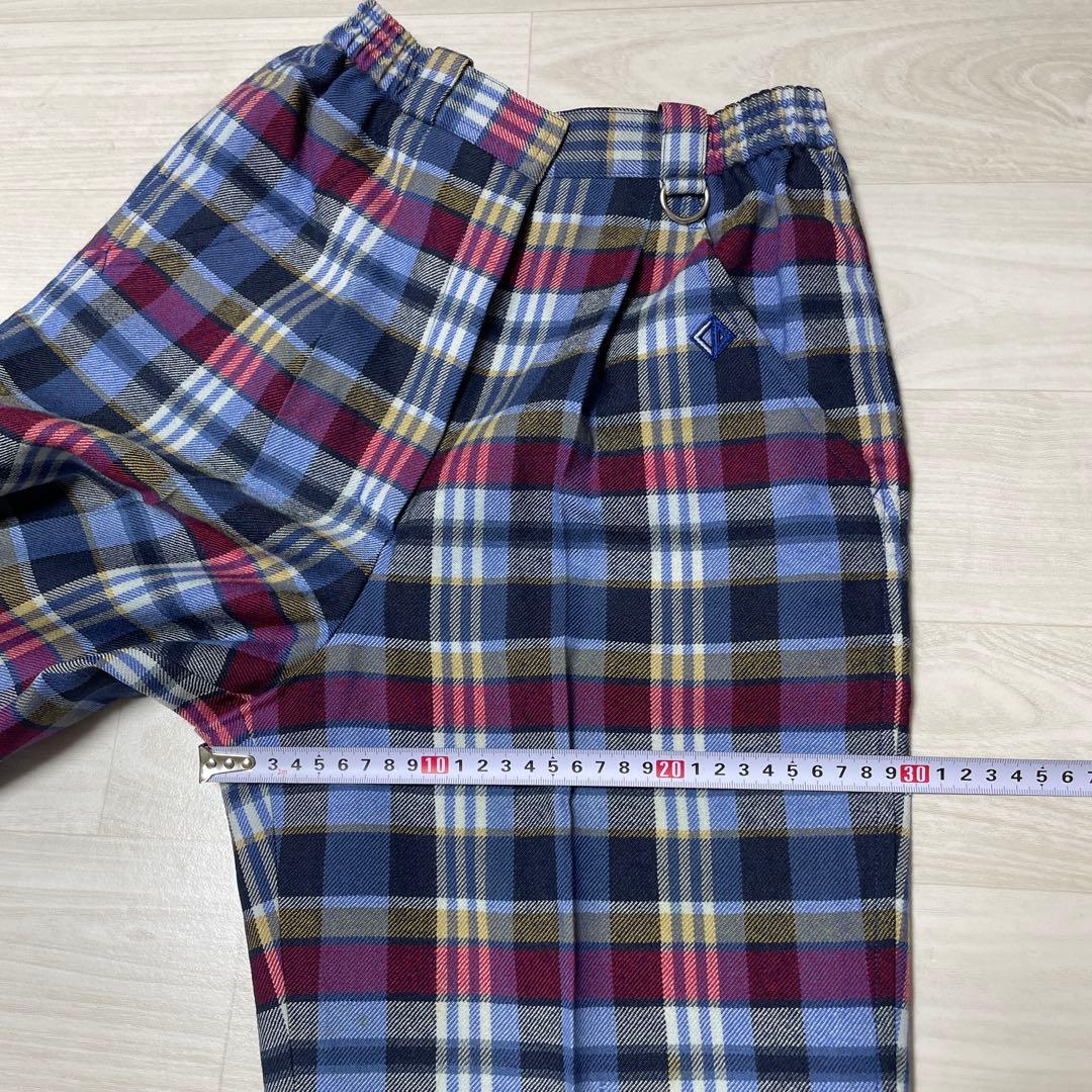Christian Dior クリスチャンディオール チェック ウールパンツ S