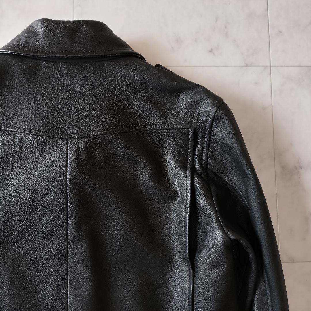希少 A.P.C. ディアスキンレザージャケット XS 鹿革 ブラック A-2
