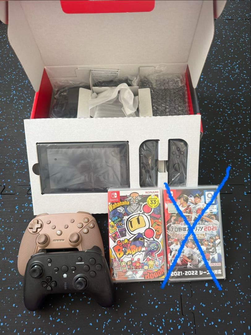 Nintendo Switch本体（グレー）コントローラー2つ ゲームソフト1本