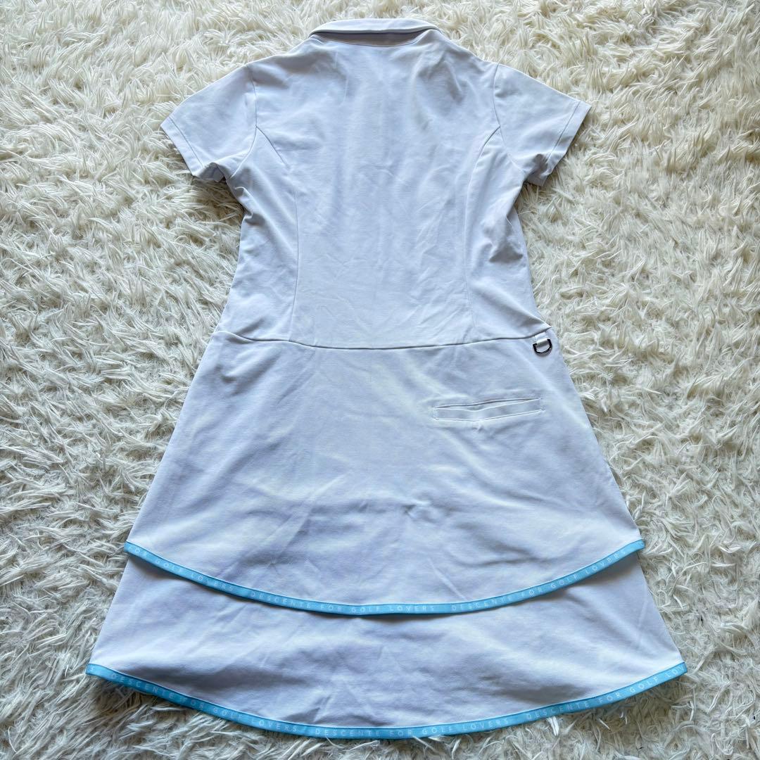 DESCENTE ゴルフウェア　ワンピース ポロ　ホワイト