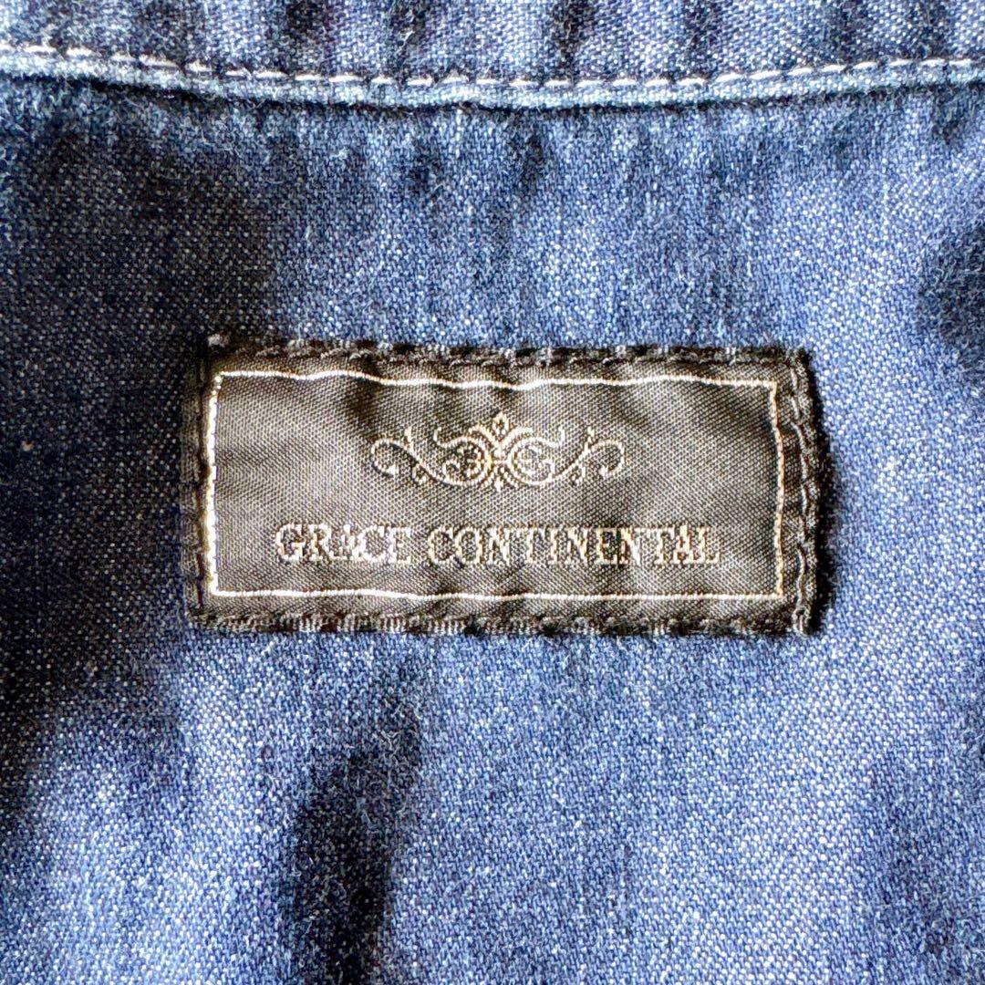 【極美品★】GRACE CONTINENTAL デニムシャツワンピース