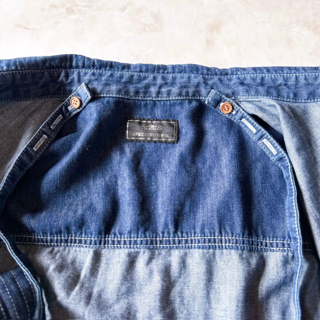 【極美品★】GRACE CONTINENTAL デニムシャツワンピース