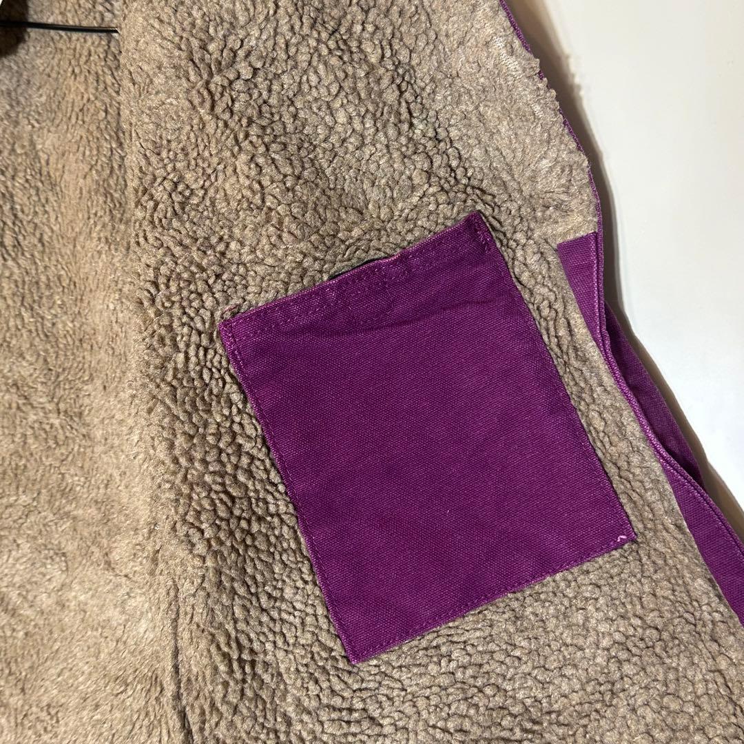 Carhartt カーハートダックジャケット紫ボアライナーUSAワーク