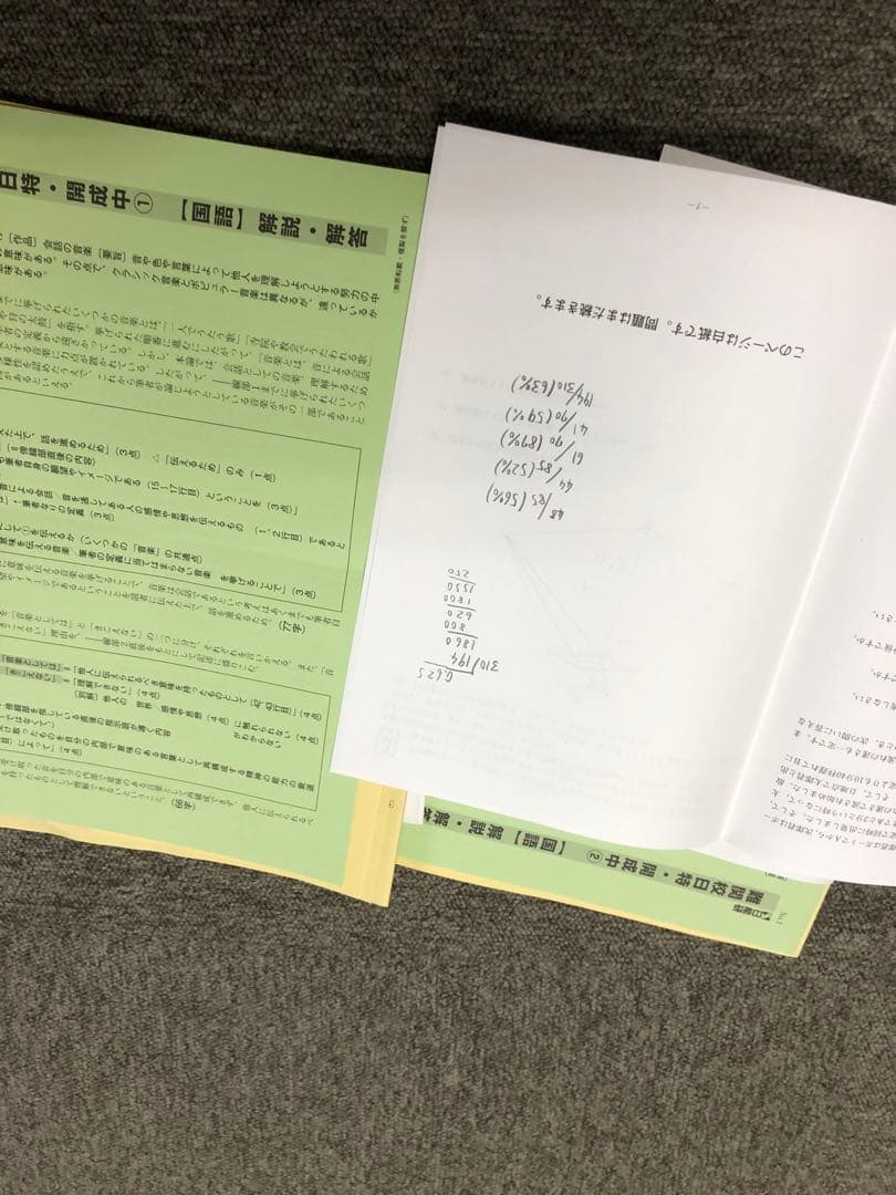 日能研　6年　難関校日特　開成　2023年　受験