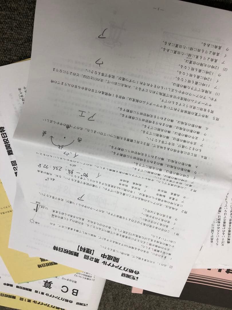 日能研　6年　難関校日特　開成　2023年　受験