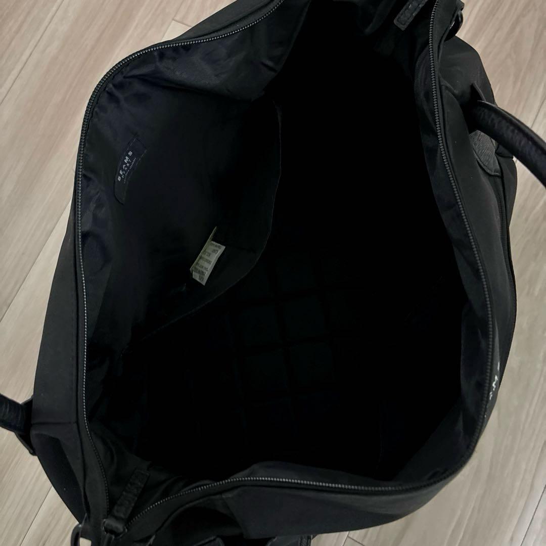 BEAMS HEART ブラック トートバッグ