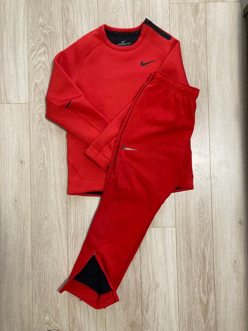 NIKE THERMA-FIT レッドスウェット XL