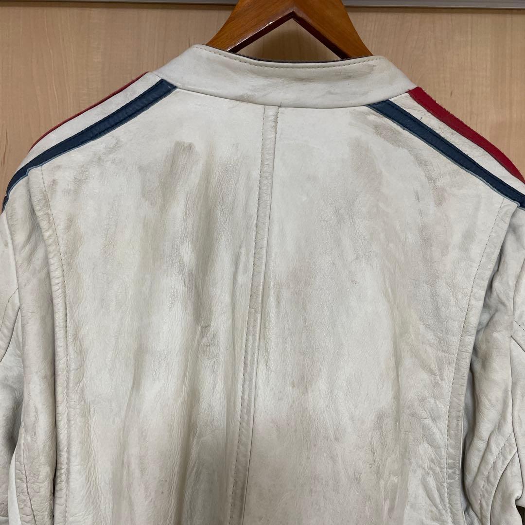 期間限定値下げ　美品　レア　Schott シングルライダースジャケット ホワイト