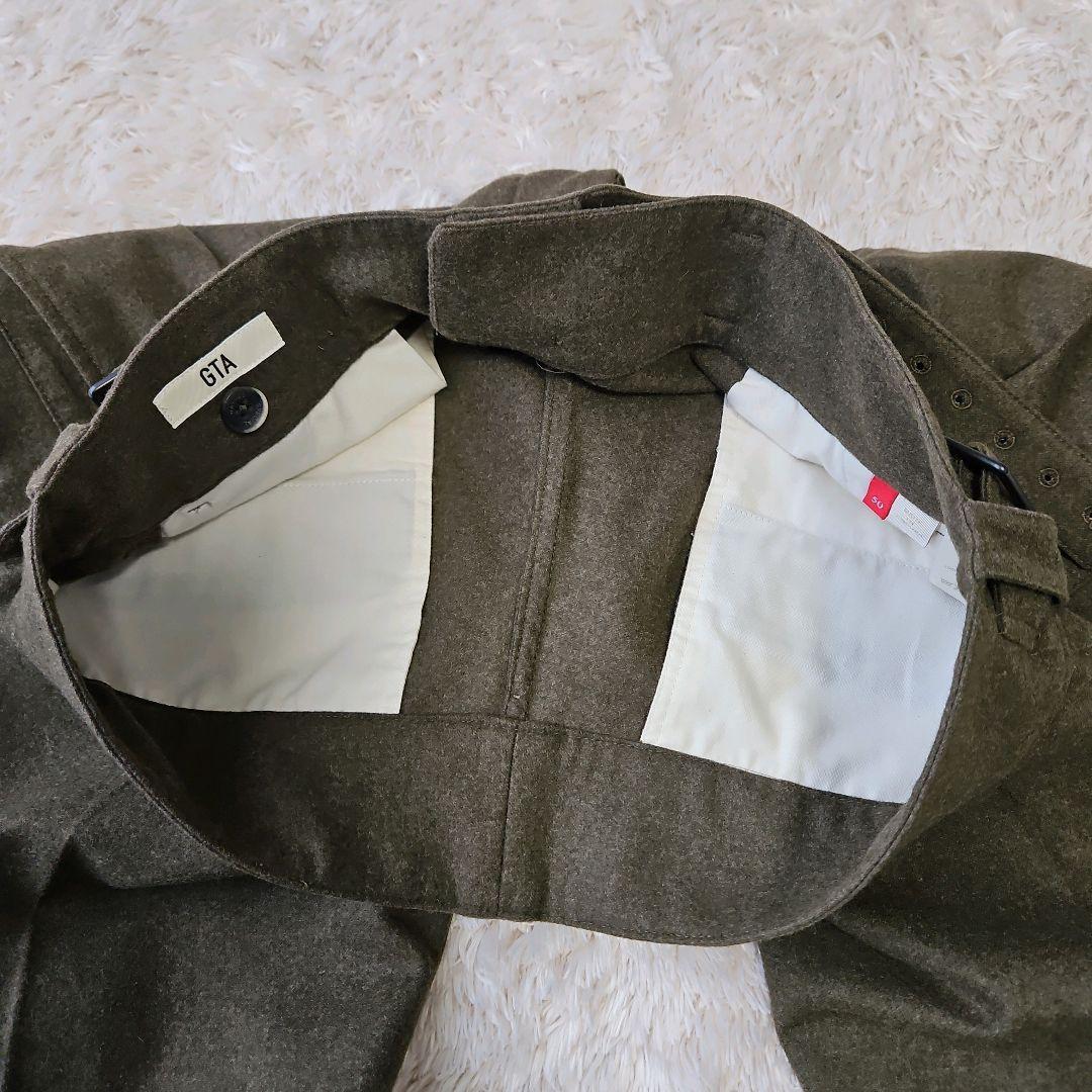 極美品☆現行 GTA スラックス サイドアジャスター 2プリーツ サキソニー