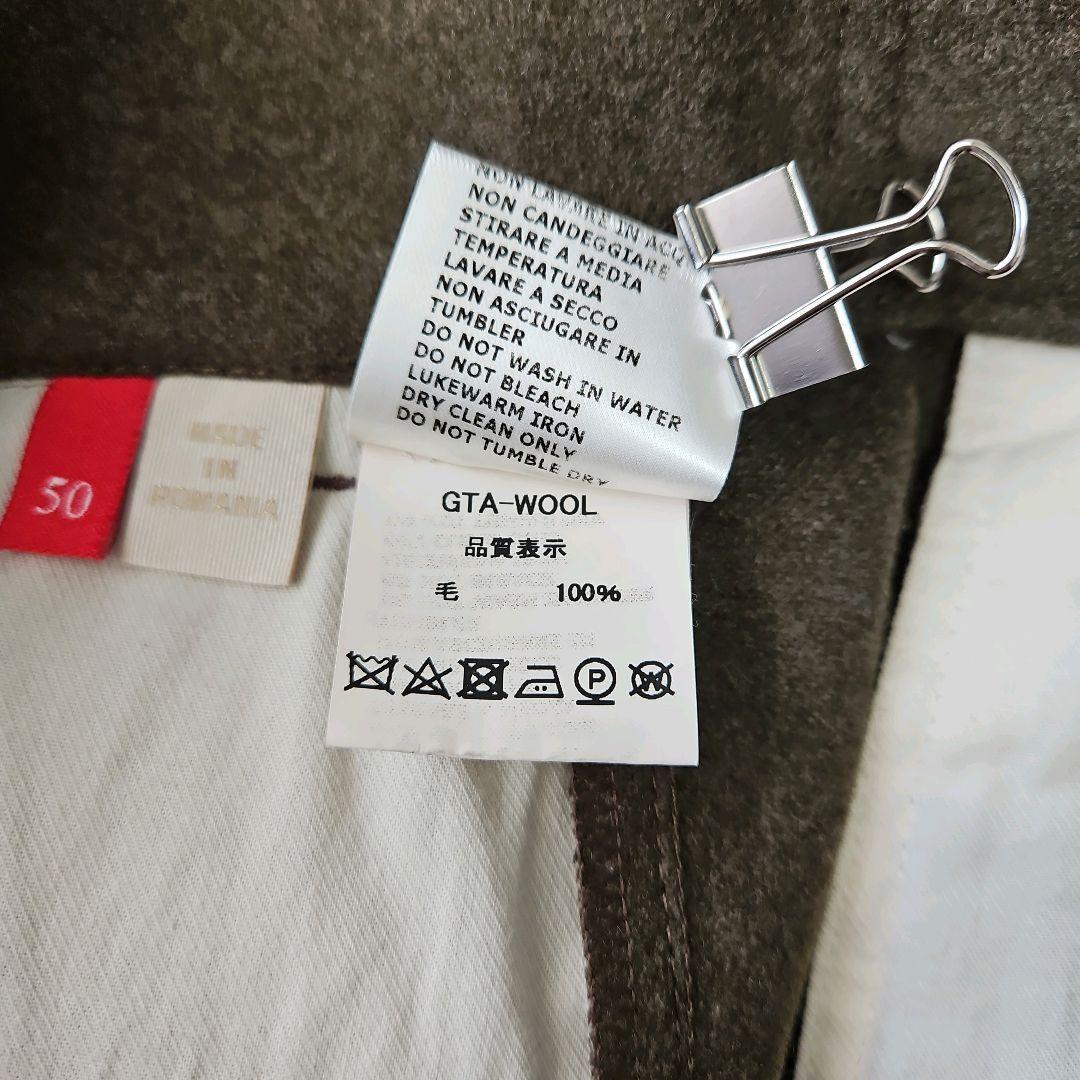 極美品☆現行 GTA スラックス サイドアジャスター 2プリーツ サキソニー