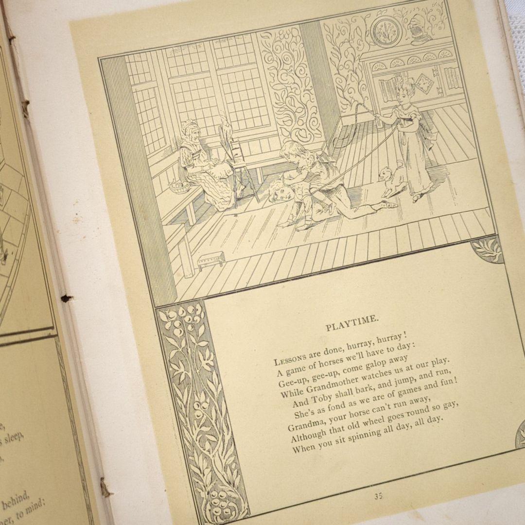稀少1880年アンティーク絵本 児童書 洋書古書ヴィクトリアンジャンクジャーナル